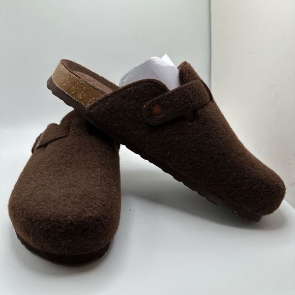 CUSHIONAIRE Womens Clog 11 BROWN WOOL - Picture 6 of 7